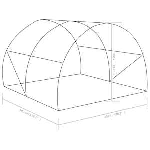 Fóliovník 6 m² 3 x 2 x 2 m - obrázek 12