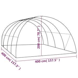 Fóliovník 16 m² 4 x 4 x 2 m - obrázek 10