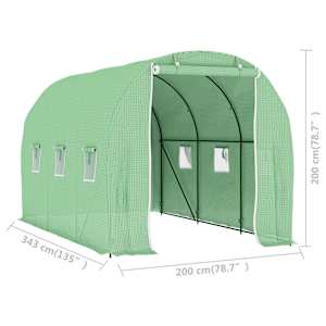 Fóliovník 6,86 m² 3,43 x 2 x 2 m - obrázek 11