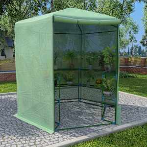 Skleník s policemi ocel 227 x 223 cm - obrázek 1
