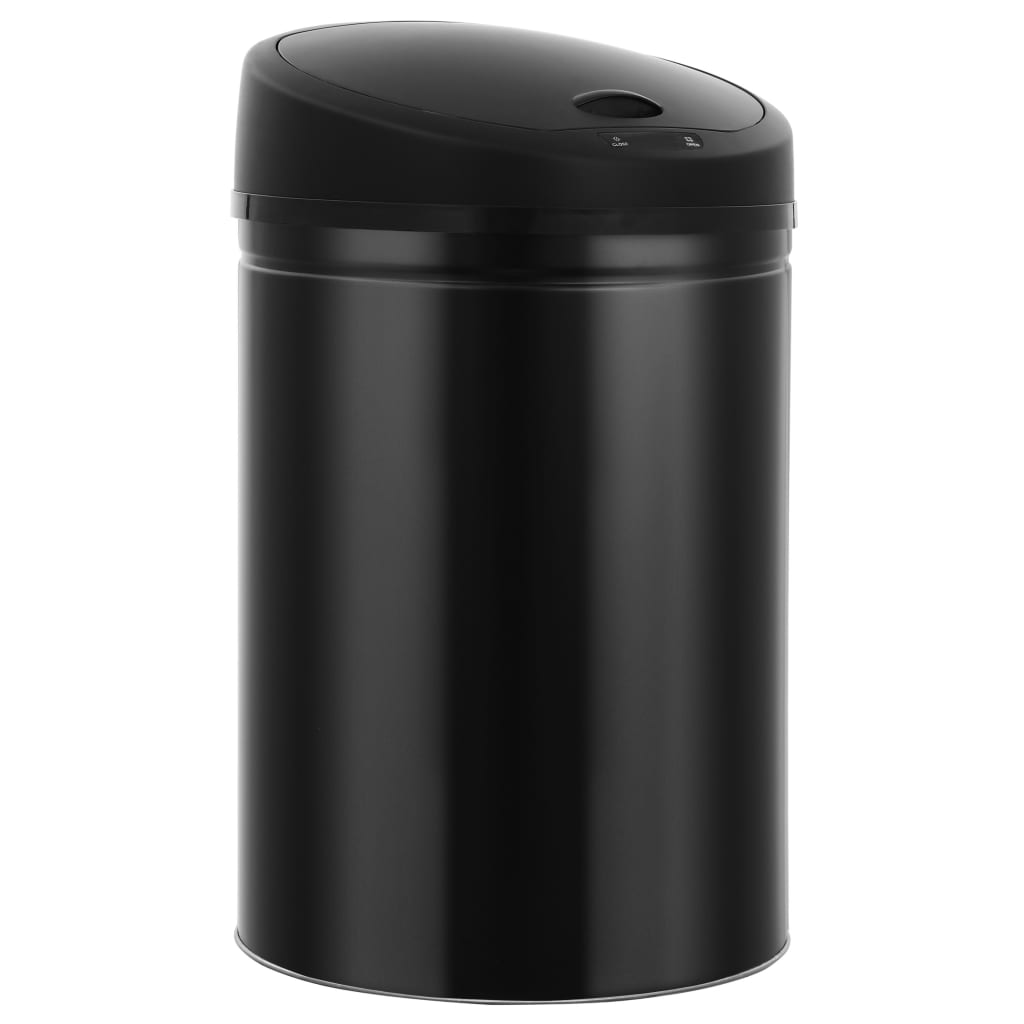 vidaXL Prullenbak met automatische sensor 32 L zwart vidaXL Prullenbak met automatische sensor 32 L zwart