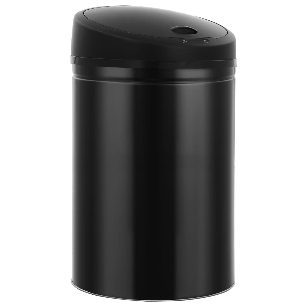 vidaXL Prullenbak met automatische sensor 42 L zwart vidaXL Prullenbak met automatische sensor 42 L zwart