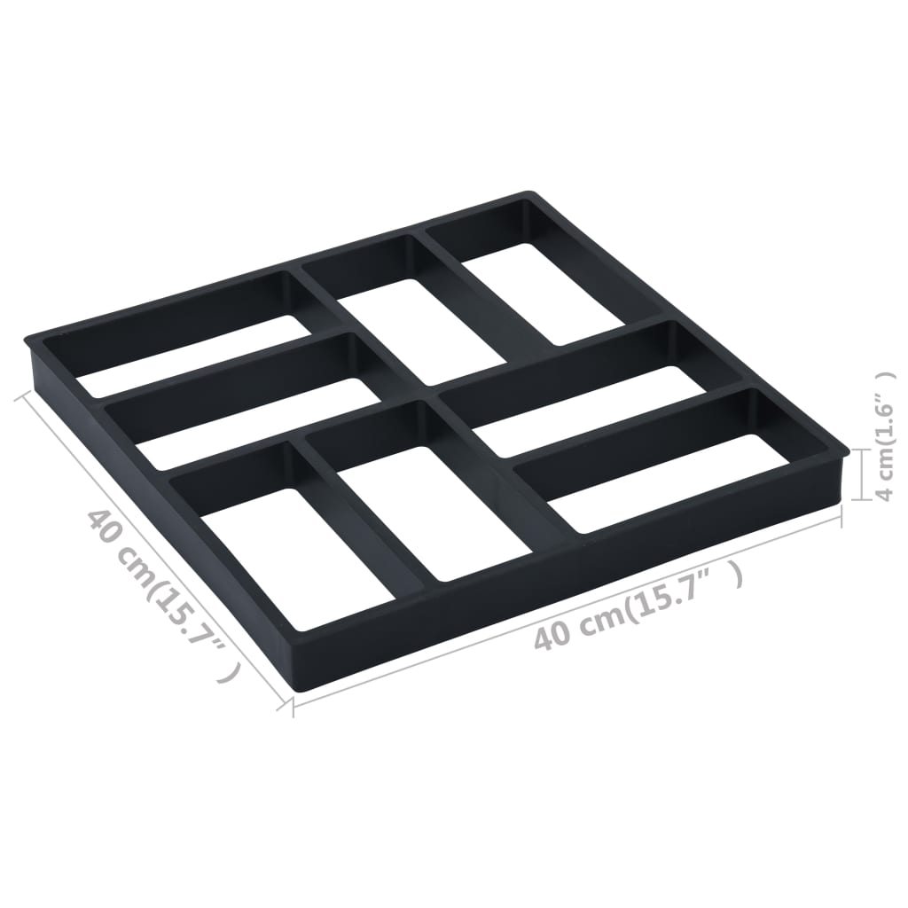 Pavement Moulds 2 Pcs 40x40x4 Cm Plastic VidaXL 17 width=274
