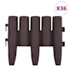vidaXL murupiirded 36 tk pruun 10 m PP