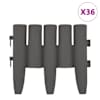vidaXL murupiirded 36 tk hall 10 m PP