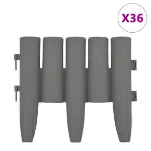 vidaXL murupiirded 36 tk hall 10 m PP
