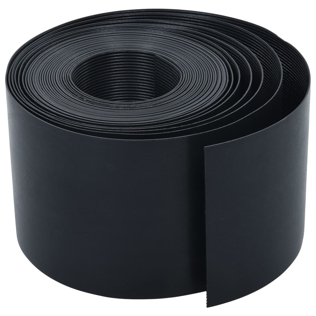 

vidaXL Garden Edging Black 393.7" 5.9" PE
