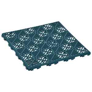 vidaXL 24 Adet Bahçe Yer Karosu Yeşil 29x29 cm Plastik
