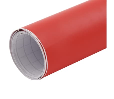 vidaXL Film de voiture Rouge mat 500x152 cm