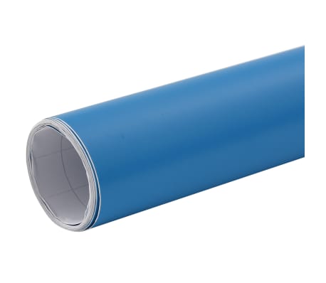vidaXL Bilfolie matt blå 500x152 cm