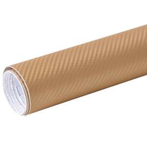 vidaXL Μεμβράνη Αυτοκινήτου 3D Χρυσό Ματ 500x152 εκ.