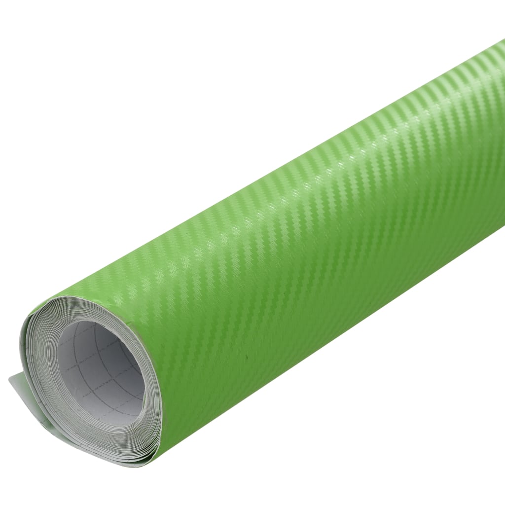 vidaXL Film mat 3D de voiture Vert 500x152 cm