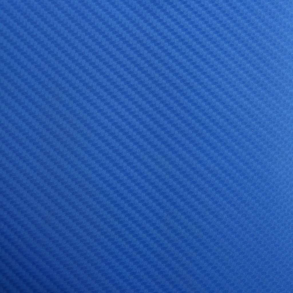 vidaXL Folie auto 4D albastru 500 x 152 cm