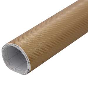 vidaXL Autofolie Matt 4D Golden 500&times;152 cm