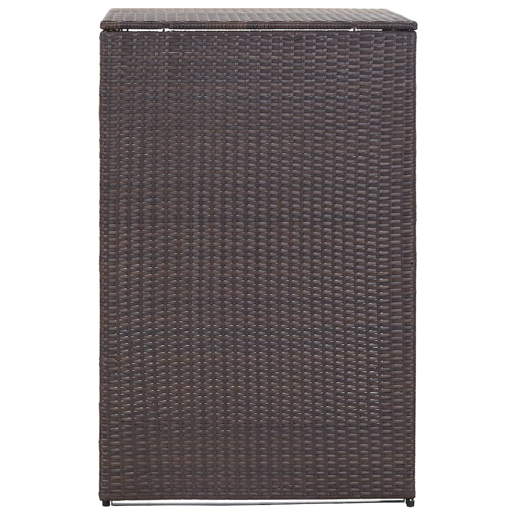 

vidaXL Containerberging enkel 76x78x120 cm poly rattan bruin