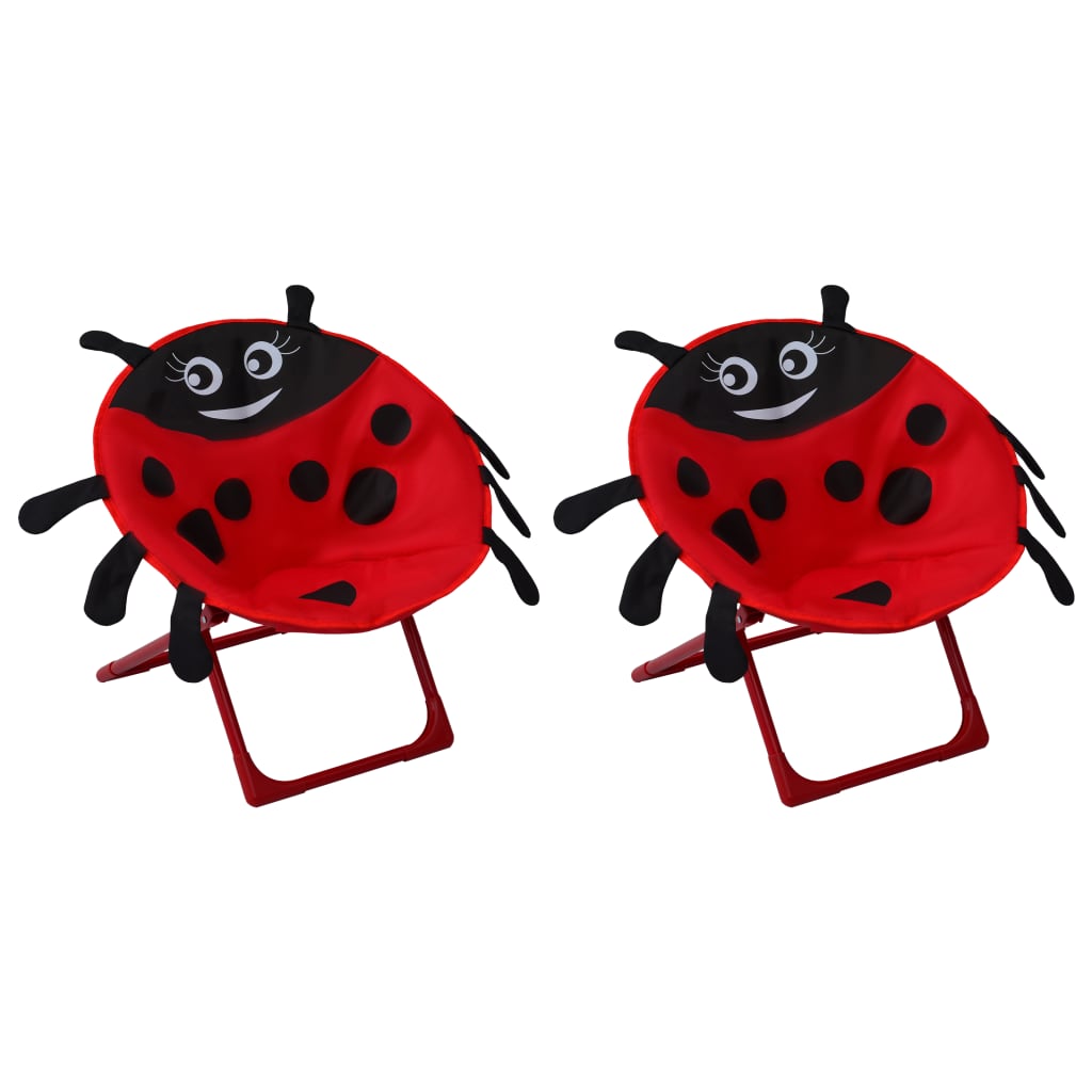 vidaXL Kindertuinstoelen 2 st stof rood vidaXL Kindertuinstoelen 2 st stof rood
