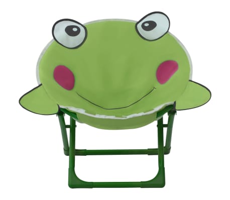 vidaXL Dětské zahradní židle 2 ks zelené textil