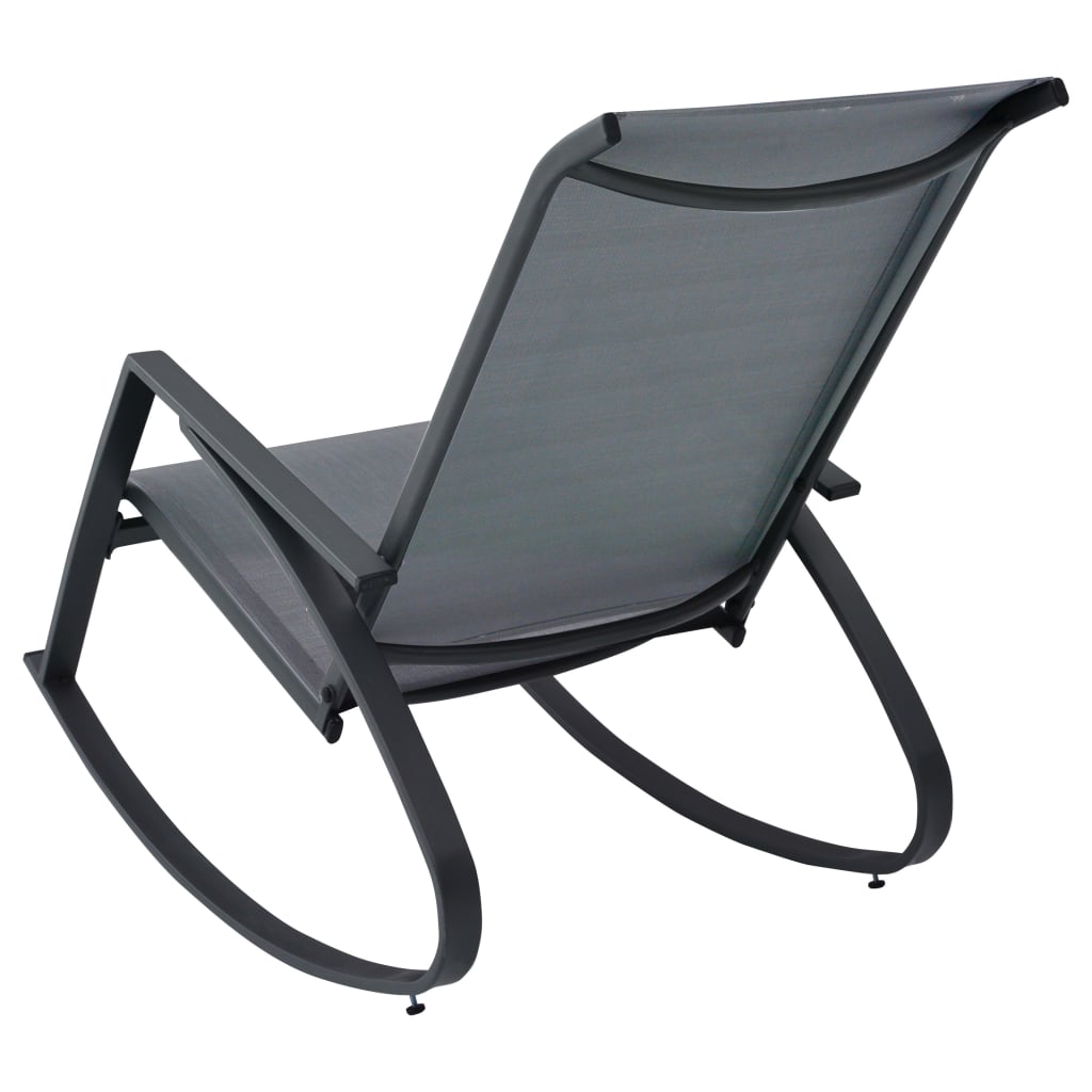 Garden Rocking Chairs 2 Pcs Textilene Dark Grey VidaXL 16 width=274