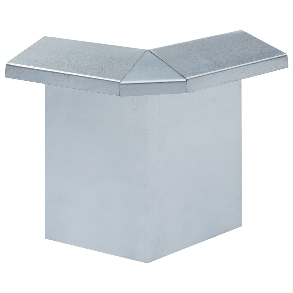 

vidaXL Slakkenhek verbindingen 8 st 10x10x25 cm gegalvaniseerd staal