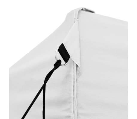 vidaXL Gazebo Professionale Pieghevole 3x6 m Acciaio Bianco