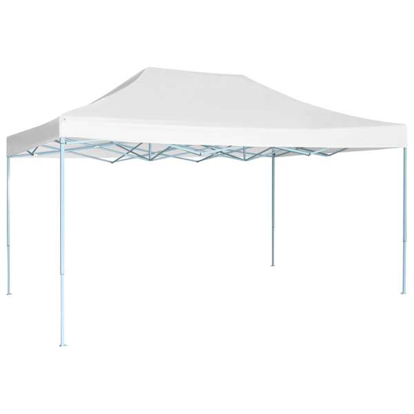 vidaXL kokkupandav peotelk 3 x 4,5 m, valge