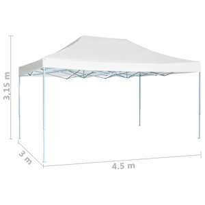 Skládací party stan 3 x 4,5 m bílý - obrázek 5