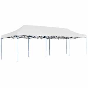vidaXL kokkupandav pop-up peotelk, 3 x 9 cm, valge