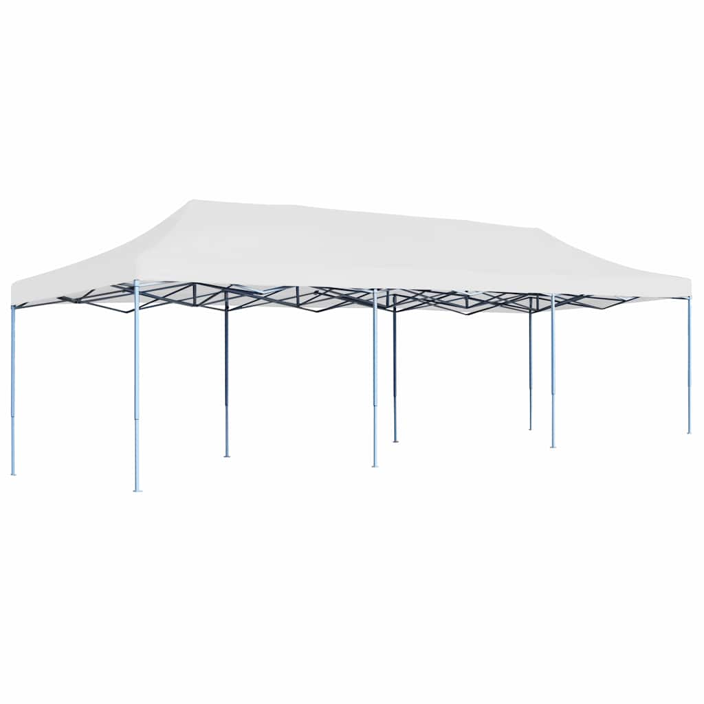 vidaXL Skládací nůžkový party stan 3 x 9 m bílý