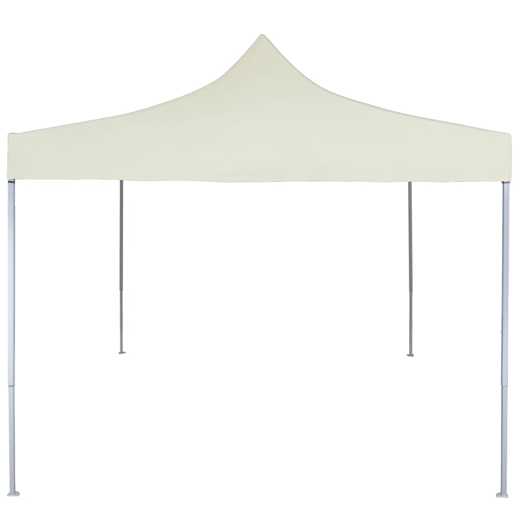 vidaXL Partytent professioneel inklapbaar 2x2 m staal crème afbeelding