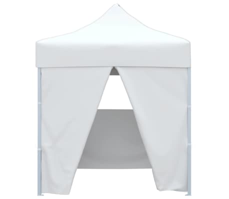 vidaXL Cort de petrecere pliabil cu 4 pereți, alb, 2 x 2 m, oțel
