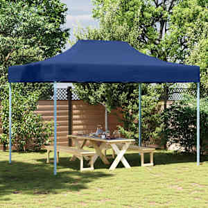 Profesionalen zložljiv vrtni šotor 3x4 m jeklo moder