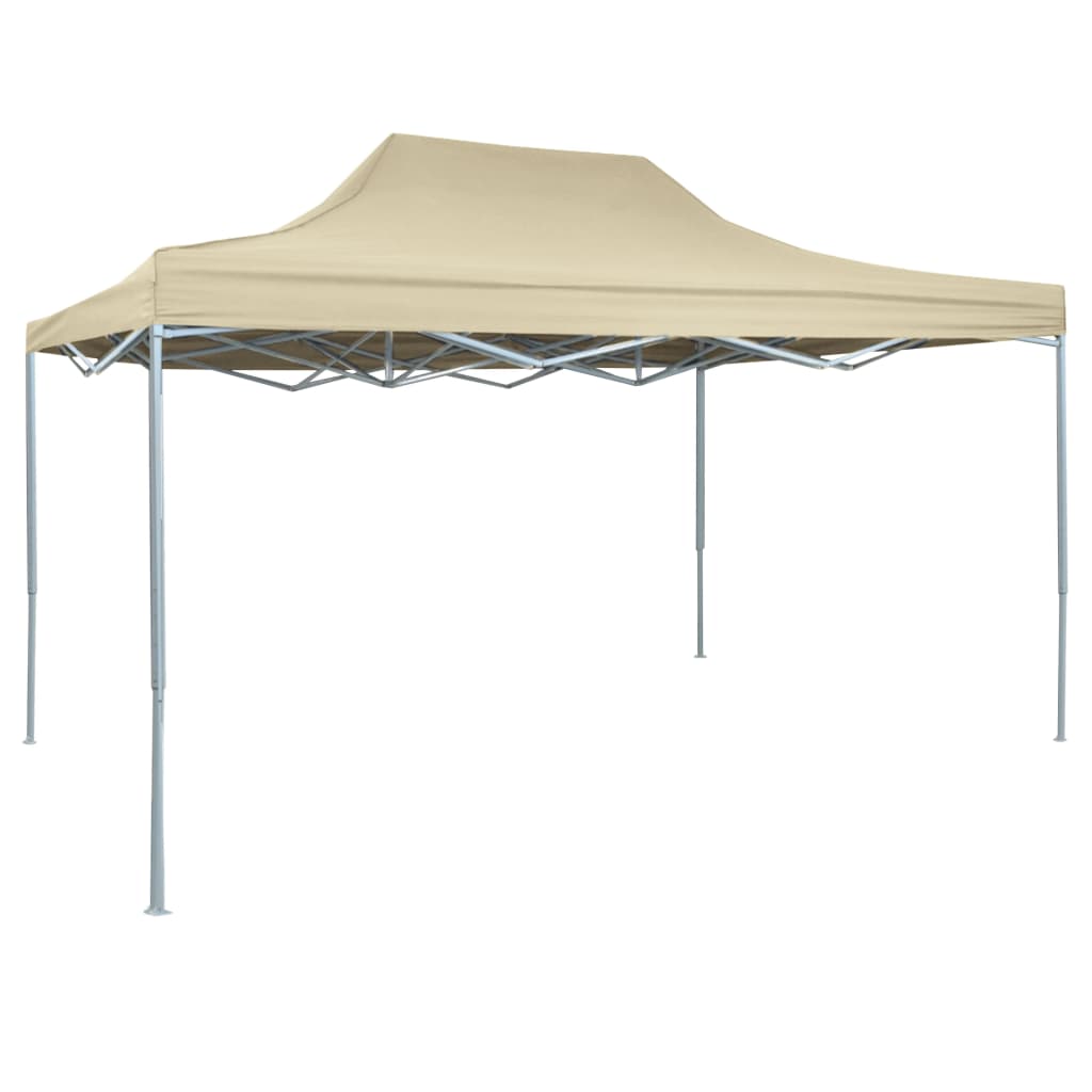 vidaXL Profi-Partyzelt Faltbar 3×4 m Stahl Creme