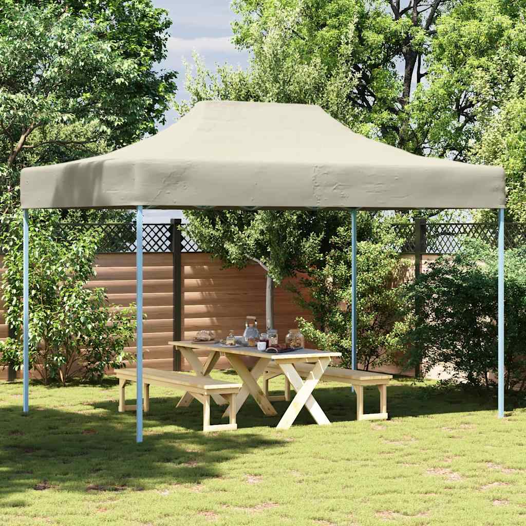 vidaXL Profi-Partyzelt Faltbar 3×4 m Stahl Creme