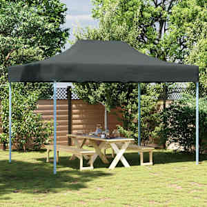 Profesionalen zložljiv vrtni šotor 3x4 m jeklen antraciten