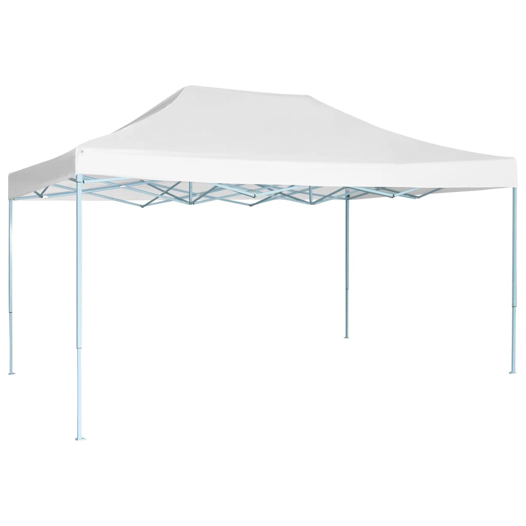 vidaXL Profesionální skládací party stan 280x410x315 cm ocel bílý