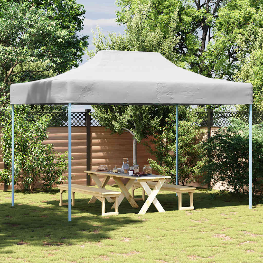 vidaXL Profi-Partyzelt Faltbar 280x410x315 cm Stahl Weiß