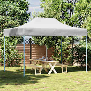 Profesionalen zložljiv vrtni šotor 280x410x315 cm jeklo bel