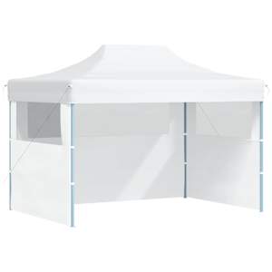 vidaXL professionaalne kokkupandav peotelk 3 k&uuml;lgseina 280x410x315 cm teras valge
