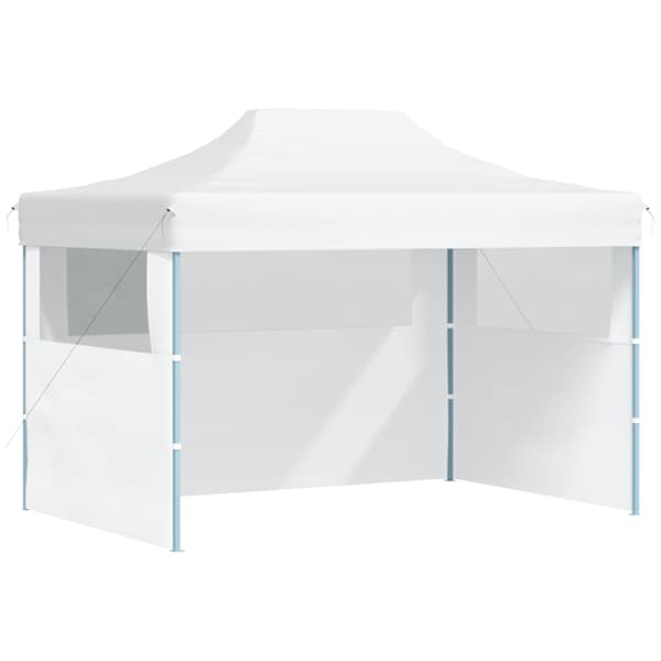 vidaXL professionaalne kokkupandav peotelk 3 k&uuml;lgseina 280x410x315 cm teras valge