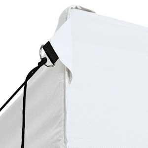 Profesionální skládací party stan 3 bočnice 280x410x315 cm ocel bílý - obrázek 7