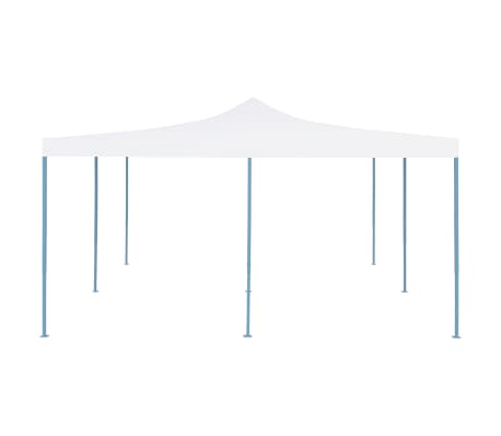 vidaXL Gazebo Pieghevole 5x5 m Bianco