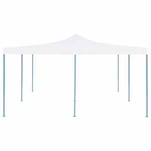 vidaXL Gazebo Pieghevole 5x5 m Bianco