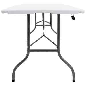 Skládací zahradní stůl bílý 180 x 72 x 72 cm HDPE - obrázek 3