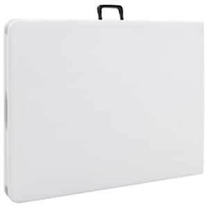 Skládací zahradní stůl bílý 180 x 72 x 72 cm HDPE - obrázek 4