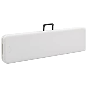 Skládací zahradní lavice 2 ks 180 cm HDPE bílé - obrázek 5