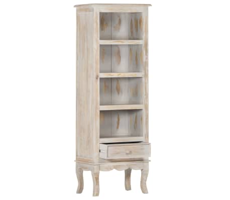 vidaXL Buffet Gris 45 x 30 x 130 cm Bois de manguier solide