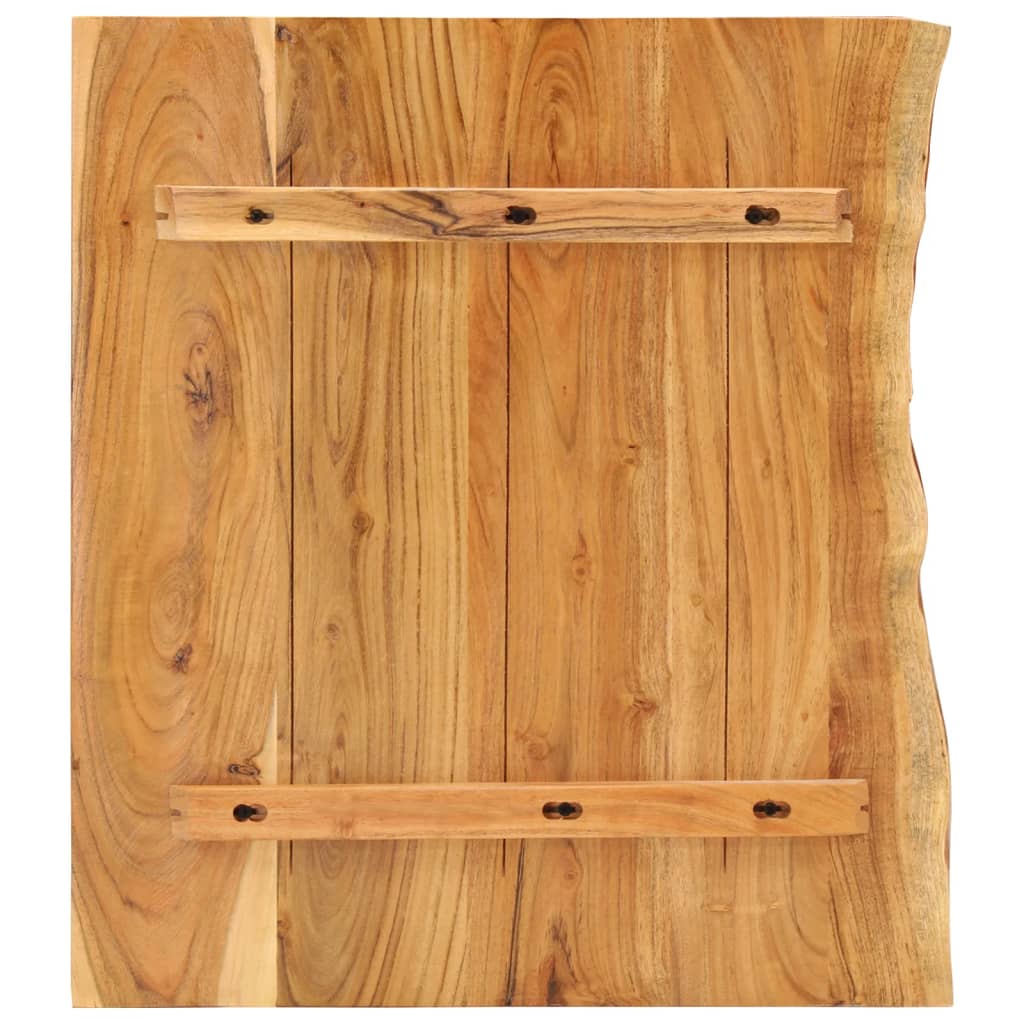 Badezimmer-Waschtischplatte Massivholz Akazie 58x52x2,5 cm | Stepinfit.de