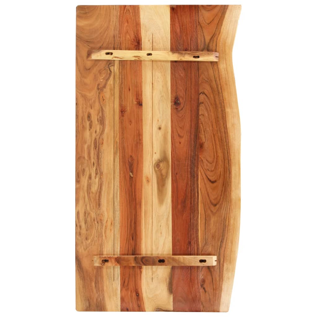 Badezimmer-Waschtischplatte Massivholz Akazie 100x52x2,5 cm | Stepinfit.de