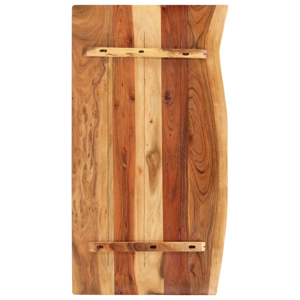 Badezimmer-Waschtischplatte Massivholz Akazie 100x52x3,8 cm | Stepinfit.de