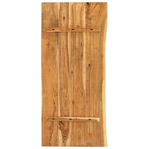 Krycí deska pro toaletní skříňku masivní akácie 114x52x2,5 cm - obrázek 2